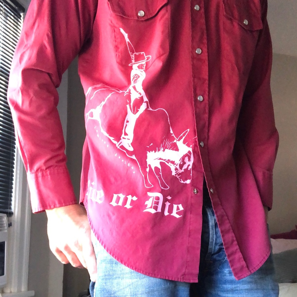 High Noon Western shirt with custom design.